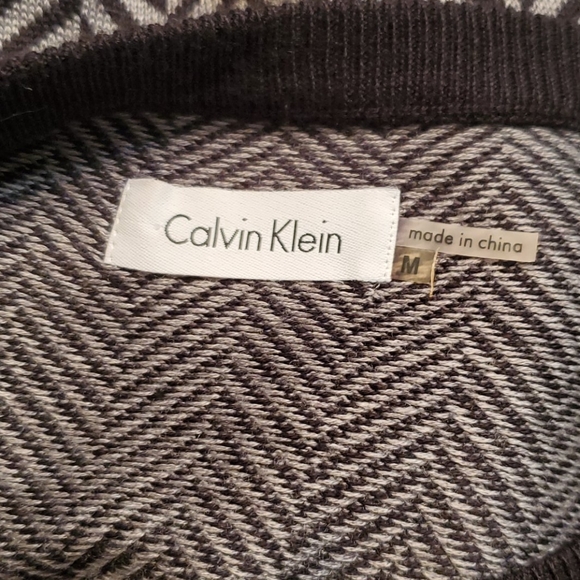 Calvin Klein knit gray and black dress size M - Picture 5 of 7
